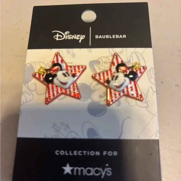 Disney Minnie Mouse Star Earrings. Baublebar. - Picture 1 of 3